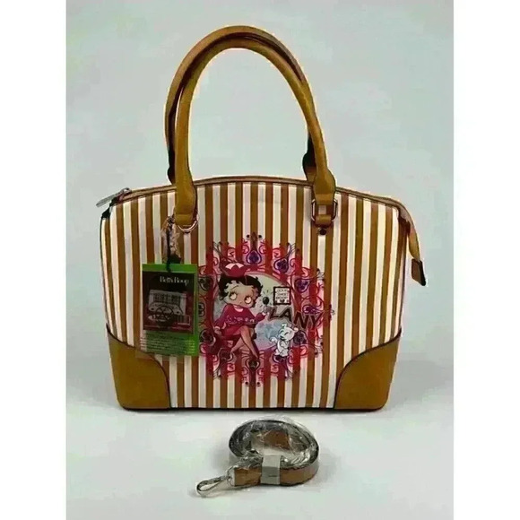 NEW! Betty Boop Women's Lany Boop Sweet Boop Vegan Shoulder Handbag - Picture 2 of 5